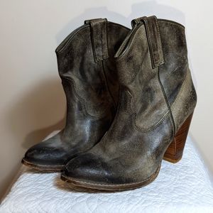 Bronx Vintage Brown Leather Boots